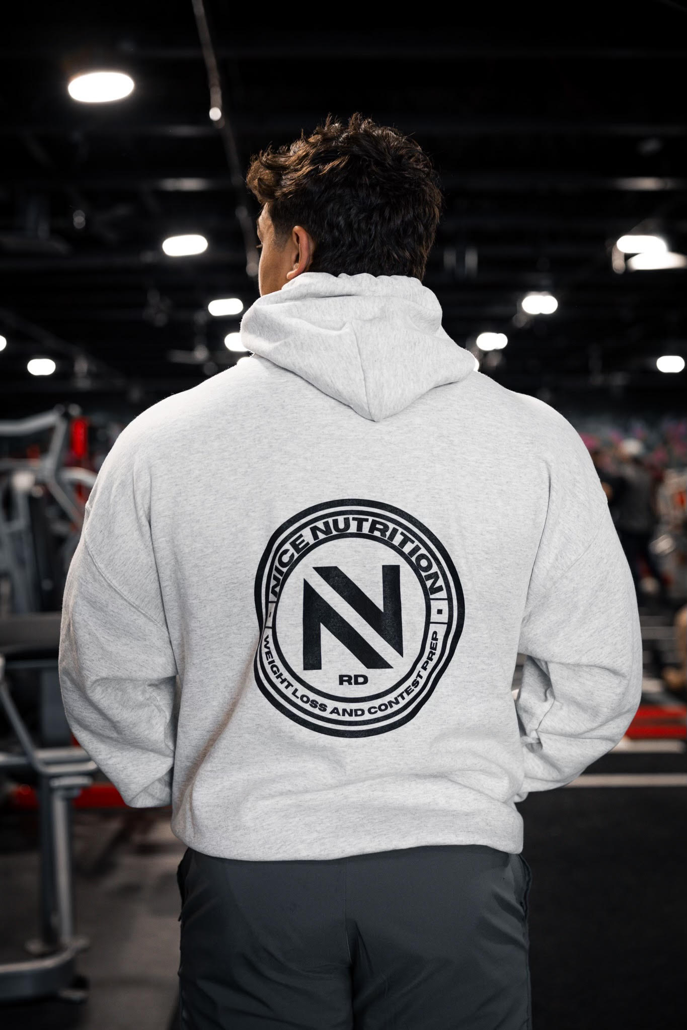 Nice Nutrition Logo Hoodie - Grey