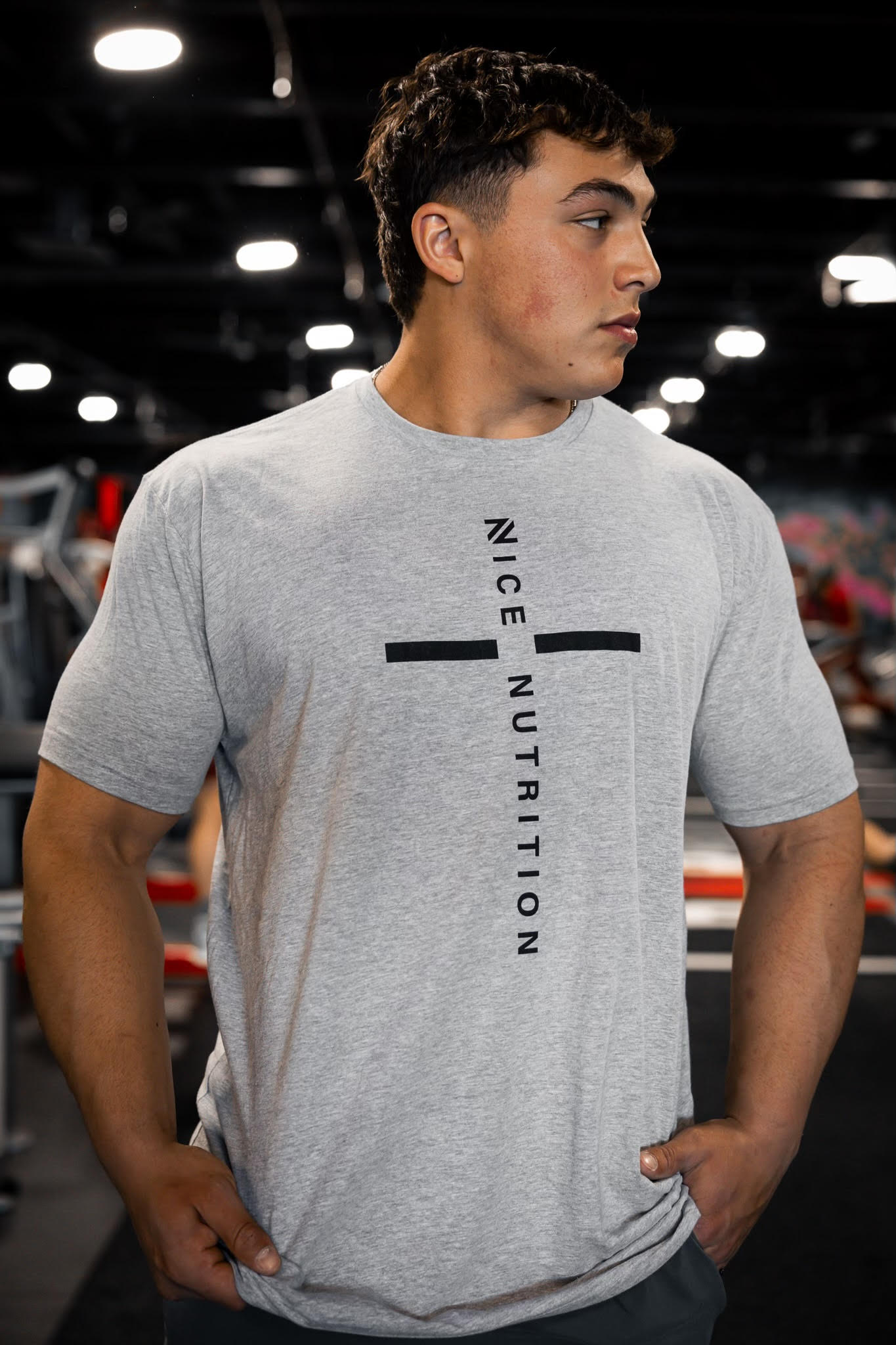 Nice Nutrition Logo Tee - Grey